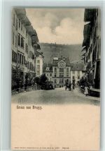 5200 Brugg AG - Straßenpartie 1900, sehr gute Erhaltung AK