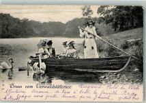 9100 Herisau 1903 Foto AK Vierwaldstättersee Ruderboot Mode