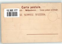 6440 Brunnen Lithographie Kirche Tellskapelle