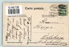 8000 Zürich 1905 Künstlerkarte Tonhalle Schneeglöckchen Hasen Hahn und Henne Ostergrüße