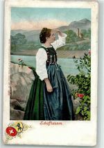 8212 Neuhausen am Rheinfall 1903 - Trachtenfrau