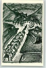 9000 St. Gallen S. Gallo Künstlerkarte Matura 1921 4 M Drache sign Schenker Ort lt. Verlag