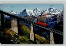 3711 Mülenen - Niesenbahn mit Schreckhorn Eiger Mönch Jungfrau