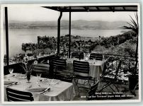 8832 Wollerau - Hotel Bellevue Blick von der Terrasse gegen Bäch und Ufenau