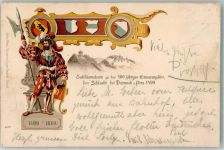 4143 Dornach 1899 Gebrauchsspuren Schlacht bei Dornach 400 Jahre Erinnerungsfeier Oberflächenschäden