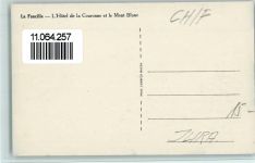 La Dole - L'Hôtel de la Couronne et le Mont Blanc