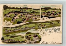 9035 Grub AR 1902 BOAKC Rossbühel Krähtobel Halten Schwarzenegg Schulhaus Riemen Lithographie