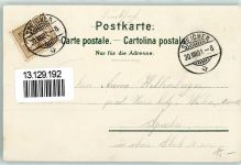 6000 Luzern Lucerne 1901 Künstlerkarte Löwendenkmal Wappen sign H. F.