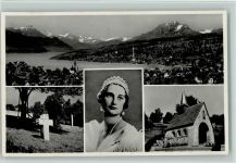 6403 Küssnacht am Rigi 1936 Foto AK Verlag Goetz Nr. 8951 - Königin Astrid Kapelle