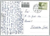 7180 Disentis Mustér 1956 - Kirche Schloss