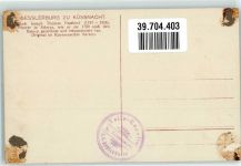 6403 Küssnacht am Rigi Gebrauchsspuren Gesslerburg sign. Fassbind Künstlerkarte