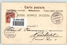 3000 Bern Berne 1898 Lithographie Oberhofen Seitenraddampfer Zeitglockenturm Hoffmann` s Stärkefabriken Salzuflen