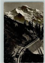 Schynige-Platte-Bahn - Schynige-Platte-Bahn mit Jungfrau