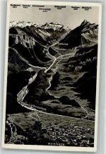 3860 Meiringen Foto AK Vogelschau
