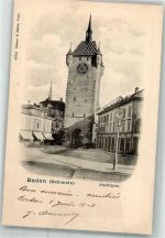 5400 Baden 1904 Foto AK Stadturm