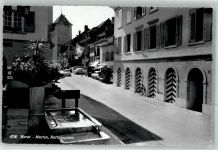 3280 Murten Morat Foto AK Rathausgasse Auto