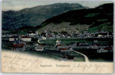 9050 Appenzell - Kirche, Ortsansicht