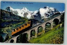 3825 Mürren Foto AK Bergbahn Mürrenbahn eiger Mönch Jungfrau