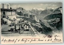 Schynige Platte 1902 - Terrasse Wetterhorn