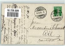 9000 St. Gallen S. Gallo 1913 Foto AK Langgass Uniform Gruppenbild Ort lt. Stempel