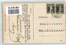 9402 Mörschwil 1921 Gebrauchsspuren Fabrik Schifflistickerei Ackermann Foto AK