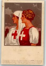 8855 Wangen SZ Lithographie Schweizerischer Samariterbund Ort lt. Stempel