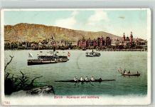 Zürichsee 1907 - Dampfschiff Ruderer Uetliberg