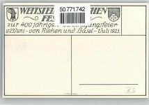 4125 Riehen Künstlerkarte Festkarte