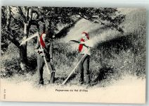 1874 Champéry - Bäuerinnen mit Sense