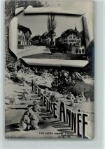 2710 Tavannes 1925 Foto AK Durchbrochene Papierwand - Heureuse Annee , Neujahr - Edition Perrochet-Matile 1629