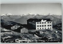 1967 - Gemmi Pass Hotel Wildstrubel Foto AK Berghütten