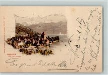 3653 Oberhofen am Thunersee 1900 - Blick auf Oberhofen am Thunersee