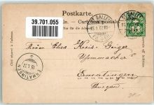 9000 St. Gallen S. Gallo 1902 Gebrauchsspuren Waisenhaus