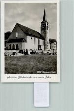 6232 Geuensee FOTO KEINE AK Kirche Kreuz Friedhof Treppe Neujahr Foto 10cm x 7cm, rückseitig Haftspuren