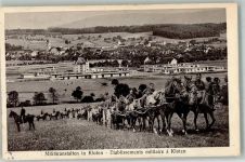 8302 Kloten 1923 Foto AK Kaserne Militäranstalten Feldpost Militärpost