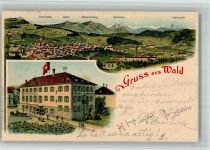 8636 Wald ZH 1904 BOAKC Lithographie Hotel Schwert