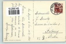 Kühmatt 1945 Künstlerkarte Sign. V. Schütz