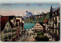 6440 Brunnen Gebrauchsspuren Gitschen Urirotstock Straßenbahn Dampfer