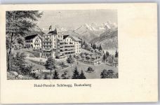3803 Beatenberg Lithographie Hotel Pension Schönegg