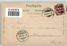 9410 Heiden 1898 Lithographie Aussichtsturm Bellevue Kirchplatz