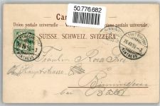 1800 Vevey - Künsterlerkarte, Gesamtansicht, Schiffe