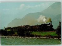 3855 Brienz BE 1913 - Ballenberg Dampfbahn Dampfzug auf der Meiringen Innertkirchen Bahn Lok G 3/4 208 ex SBB Brünig SLM 2403 Ballenberg Damfbahn