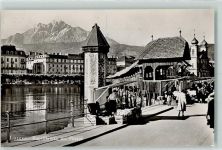 6000 Luzern Lucerne - Kapellbrücke Pilatus