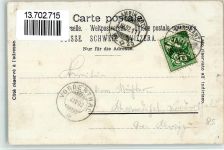 9434 Au SG 1902 BOAKC Lithographie Hotel Schiff Bahnpost Nr 25 Gebrauchsspuren, bitte Scan genau beachten!