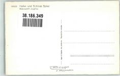 3700 Spiez Foto AK Hafen Schloss Motorschiff Jungfrau