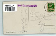 Klausenstrasse - Rennstrecke gegen Passhöhe Claridenstock