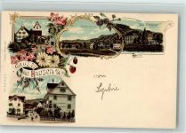 8915 Hausen am Albis 1899 BOAKC Seidenfabril Lithographie