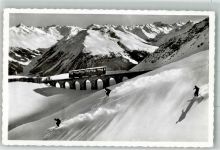 7270 Davos Platz 1954 Winter Bergbahn Parsennbahn