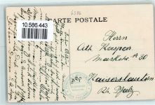 6387 Oberrickenbach - Wallenstocke Kirche Fahne Pension Gasthaus zur Kaplanei Stempel