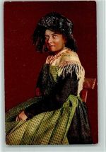 Nr. 64 Verlag Wehrli - Paysanne du Canton Fribourg , gute Erhaltung Tracht Schweiz 1925